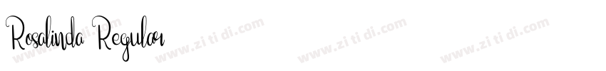 Rosalinda Regular字体转换